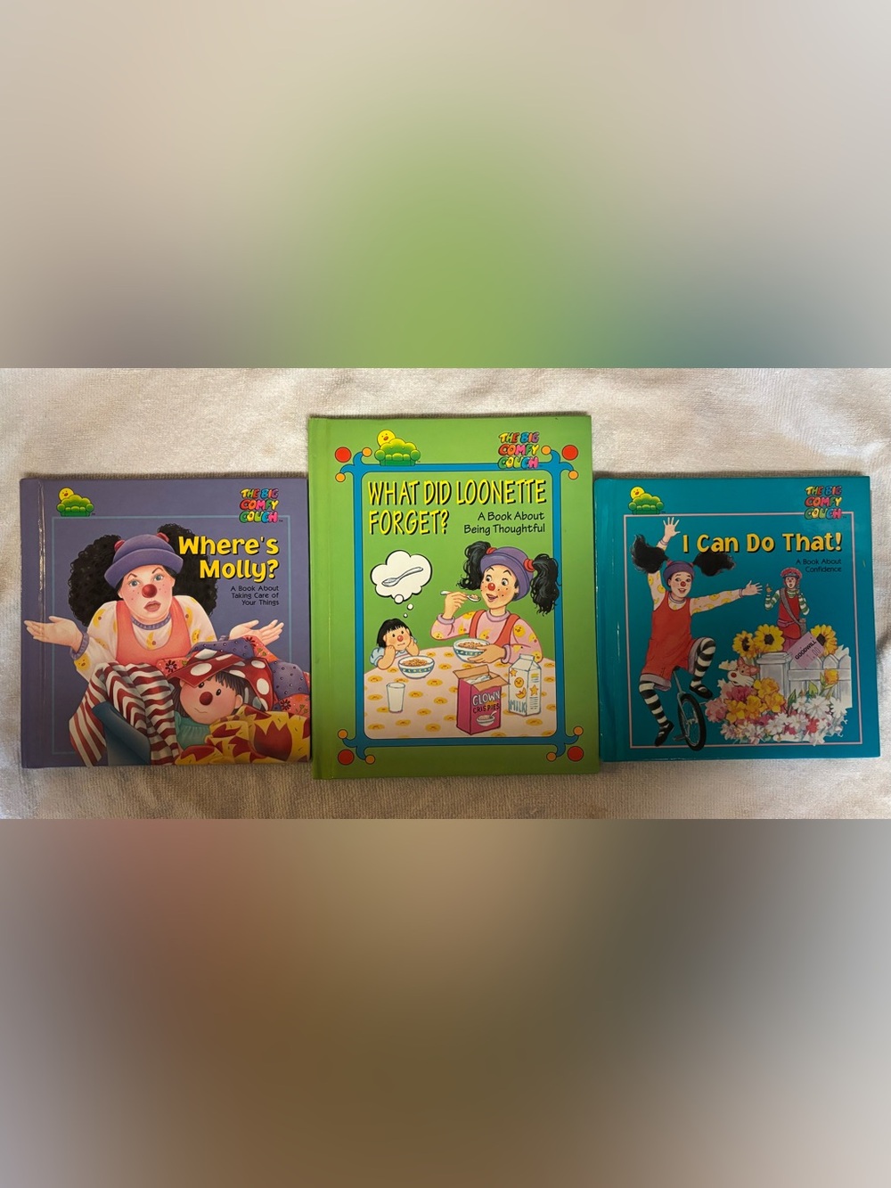 Vintage 1996 Big Comfy Couch PBS Lot of 3 Books Excellent Condition
